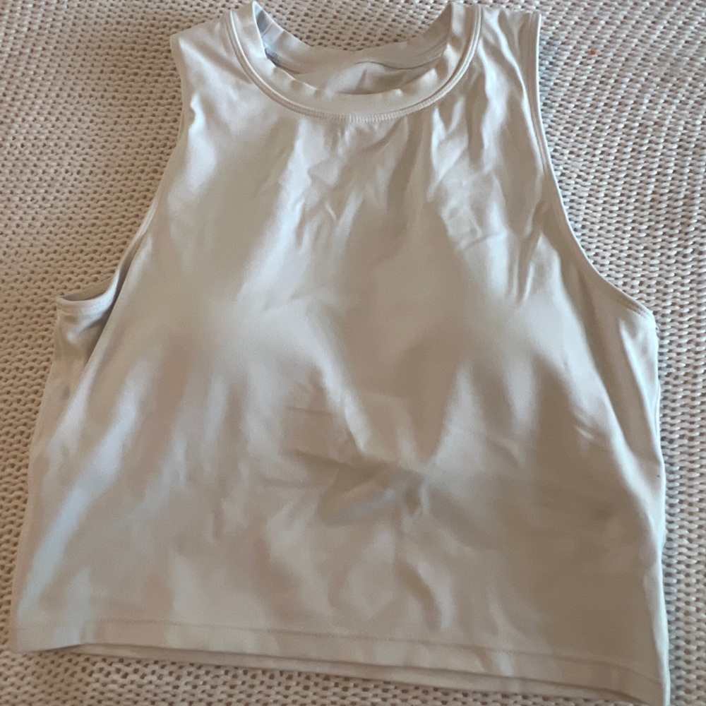 High-Waisted Cream Bodysuit
